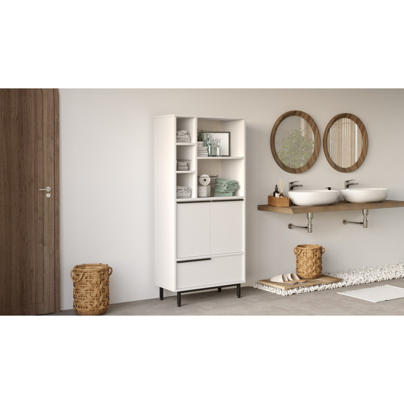 Mueble de baño On9C-W Blanco Practica Hogar Mueble de baño On9C-W Blanco Practica Hogar