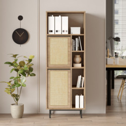 Gabinete multiusos On10B-Su Nogal Roble Practica Hogar