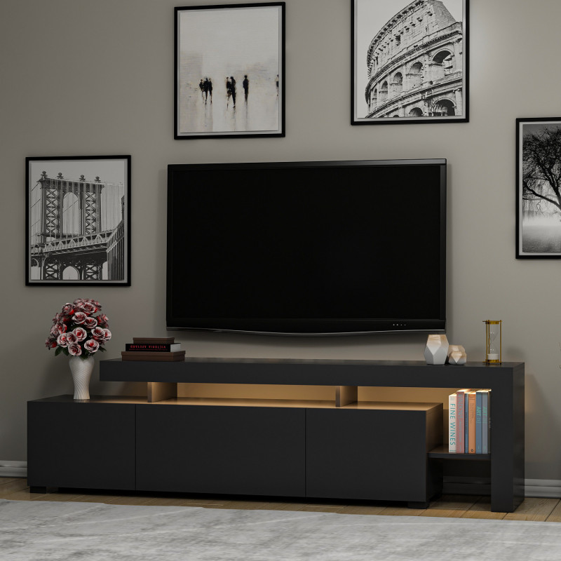 Mueble TV Beliz Antracita Practica Hogar Mueble TV Beliz Antracita Practica Hogar