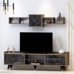 Mueble TV Rosa Mármol Practica Hogar