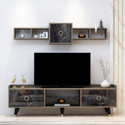 Mueble TV Rosa Mármol Practica Hogar