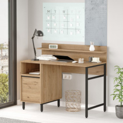 Escritorio de estudio On16-S Nogal Practica Hogar