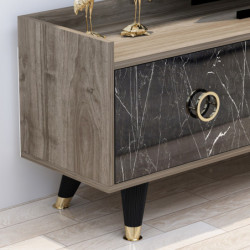 Mueble TV Rosa Mármol Practica Hogar