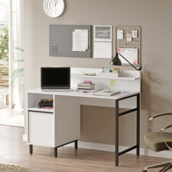Escritorio de estudio On16-W Blanco Practica Hogar