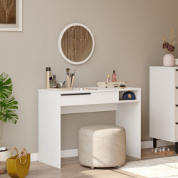Mesa de maquillaje On18-W Blanco Practica Hogar