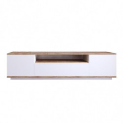 Mueble TV FR7-AW pino atlántico blanco Practica Hogar