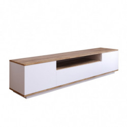 Mueble TV FR7-AW pino atlántico blanco Practica Hogar