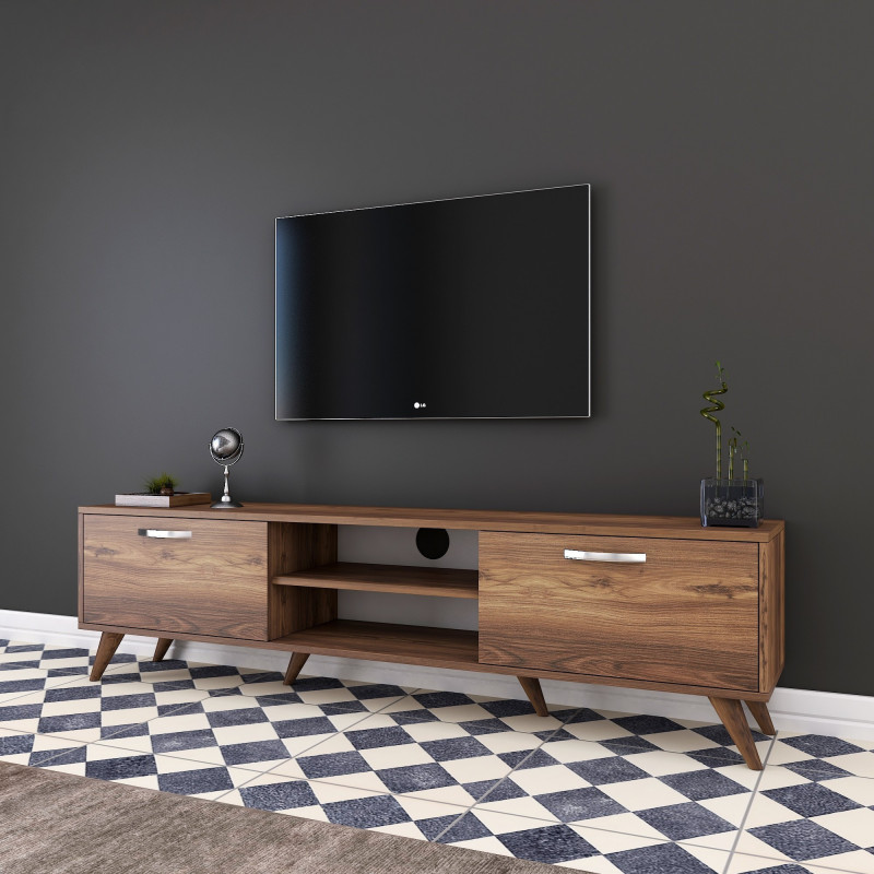 Mueble TV A9-221 nogal Practica Hogar Mueble TV A9-221 nogal Practica Hogar