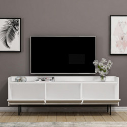 Mueble TV Atlas Blanco Practica Hogar