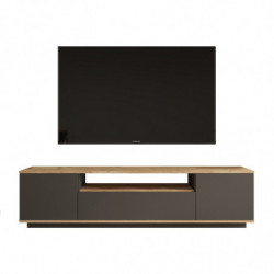 Mueble TV FR7-AA pino atlántico antracita Practica Hogar