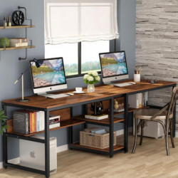 Escritorio de estudio Massası L189 nogal Practica Hogar