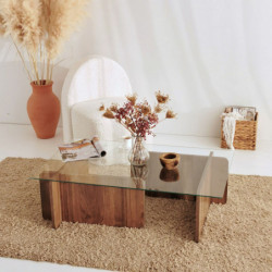 Mesa de centro Escape nogal Practica Hogar