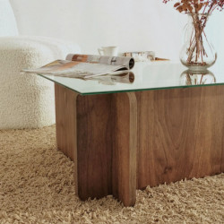 Mesa de centro Escape nogal Practica Hogar