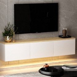 Mueble TV Neon V2 Blanco Roble Practica Hogar