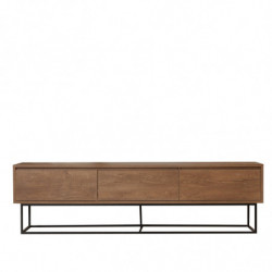 Mueble TV Milo 180 negro nogal Practica Hogar