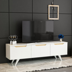 Mueble TV Prag Blanco Roble Practica Hogar