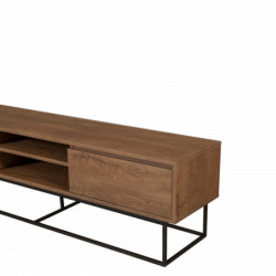 Mueble TV Rodez 180 negro nogal Practica Hogar