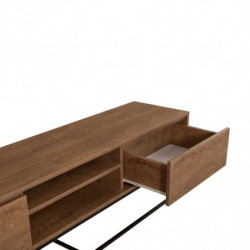 Mueble TV Rodez 180 negro nogal Practica Hogar
