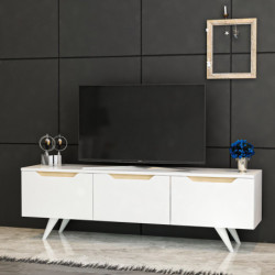 Mueble TV Prag Blanco Roble Practica Hogar