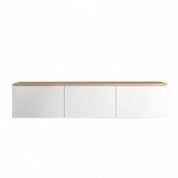 Mueble TV Neon roble blanco Practica Hogar