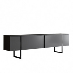 Mueble TV Luxe antracita negro Practica Hogar