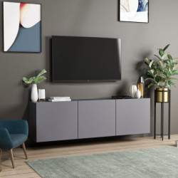 Mueble TV White Antracita Practica Hogar
