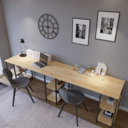 Escritorio de estudio Massası L204 roble Practica Hogar
