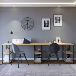 Escritorio de estudio Massası L204 roble Practica Hogar