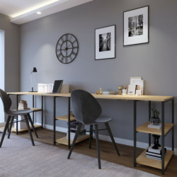 Escritorio de estudio Massası L204 roble Practica Hogar
