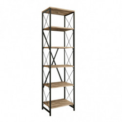 Librería Suadiye pino atlántico negro Practica Hogar