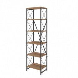Librería Suadiye pino atlántico negro Practica Hogar