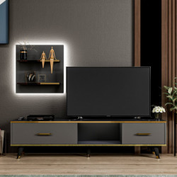 Mueble TV Aren Antracita Practica Hogar
