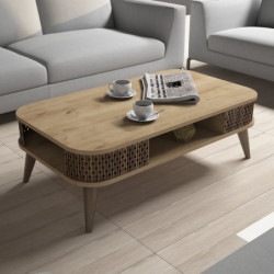 Mesa de centro Eylül roble Practica Hogar