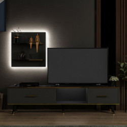 Mueble TV Aren Antracita Practica Hogar