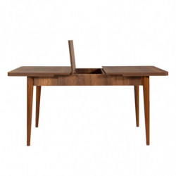 Mesa de comedor extensible Vina nogal Practica Hogar