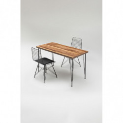 Set mesa y sillas (5 piezas) Nmsym k001 roble negro Practica Hogar