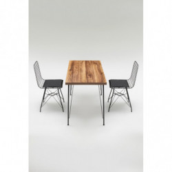 Set mesa y sillas (5 piezas) Nmsym k001 roble negro Practica Hogar