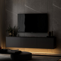Mueble TV Neon illuminated Antracita Practica Hogar