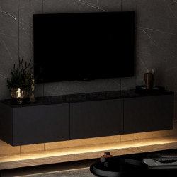 Mueble TV Neon illuminated Antracita Practica Hogar