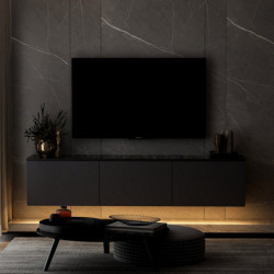 Mueble TV Neon illuminated Antracita Practica Hogar