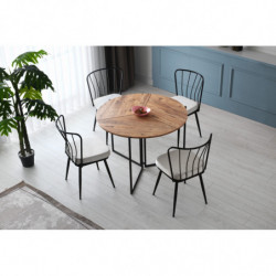 Mesa comedor Yaprak-1201 pino atlántico Practica Hogar