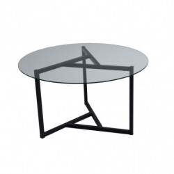 Mesa de centro Steffi S402 negro transparente Practica Hogar