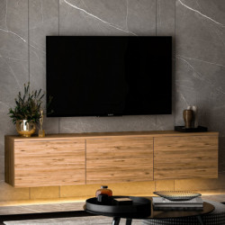Mueble TV Neon illuminated Pino Atlántico Practica Hogar