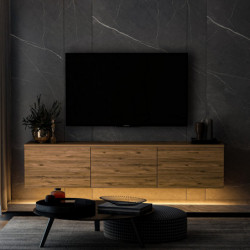 Mueble TV Neon illuminated Pino Atlántico Practica Hogar