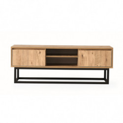 Mueble TV Belinda 180 pino negro Practica Hogar
