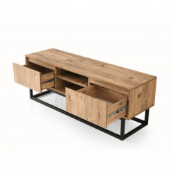 Mueble TV Belinda 180 pino negro Practica Hogar