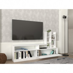 Mueble TV con estante Dolunay blanco Practica Hogar