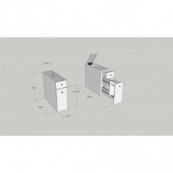 Mueble de baño Smart blanco Practica Hogar
