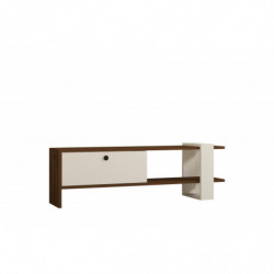 Mueble TV Gaye blanco nogal Practica Hogar