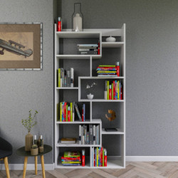 Librería Kuttap blanco Practica Hogar